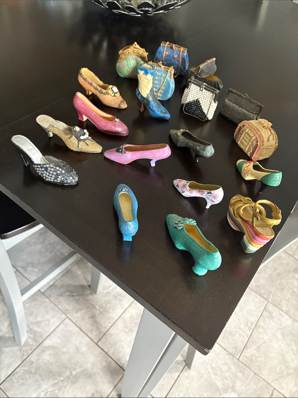 Beautiful collection of shoe and purse art